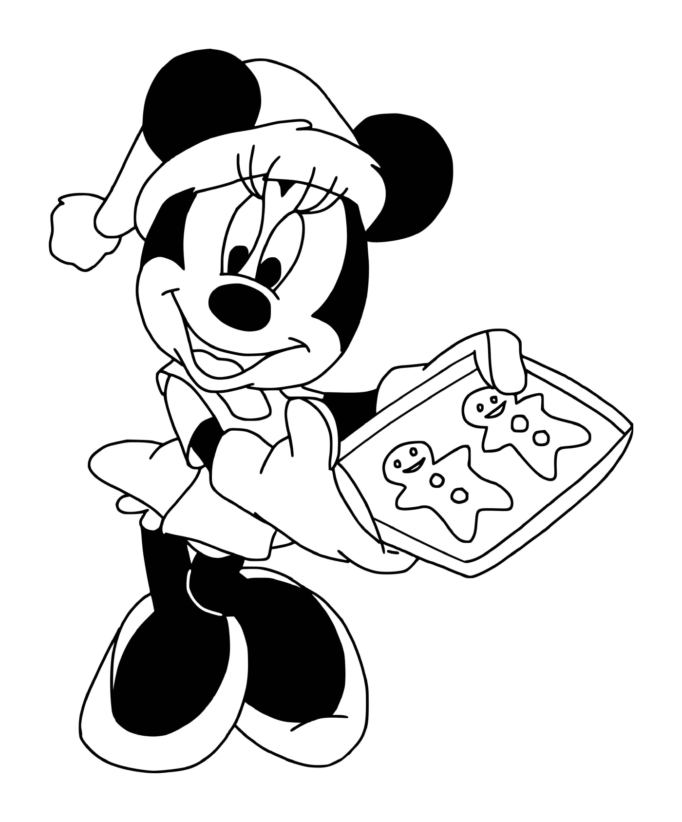 coloriage Minnie gingerbread