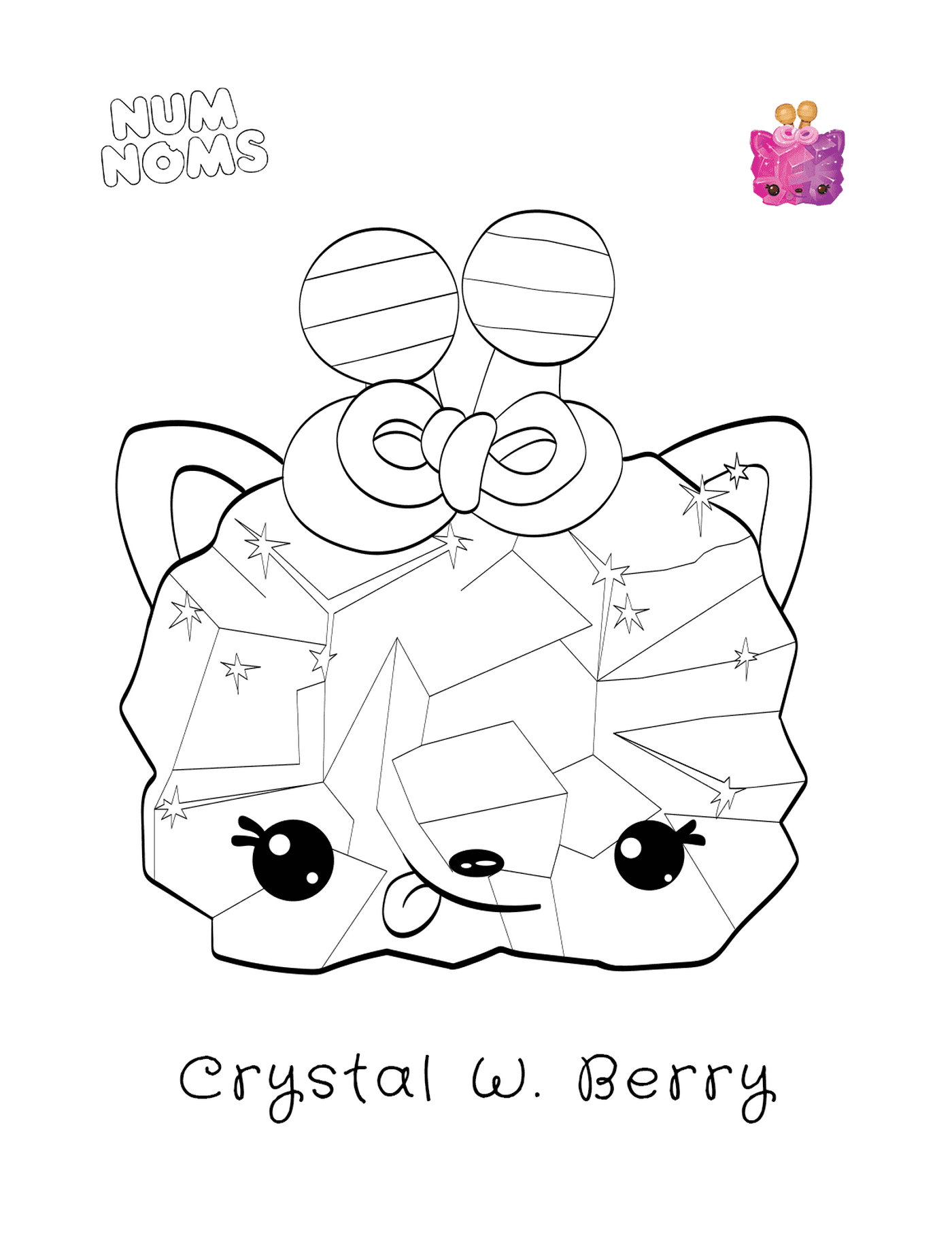 coloriage Num Noms Crystal Wildberry Candy