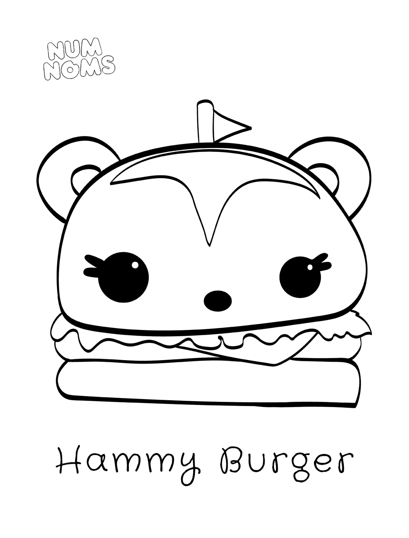 coloriage Hammy Burger