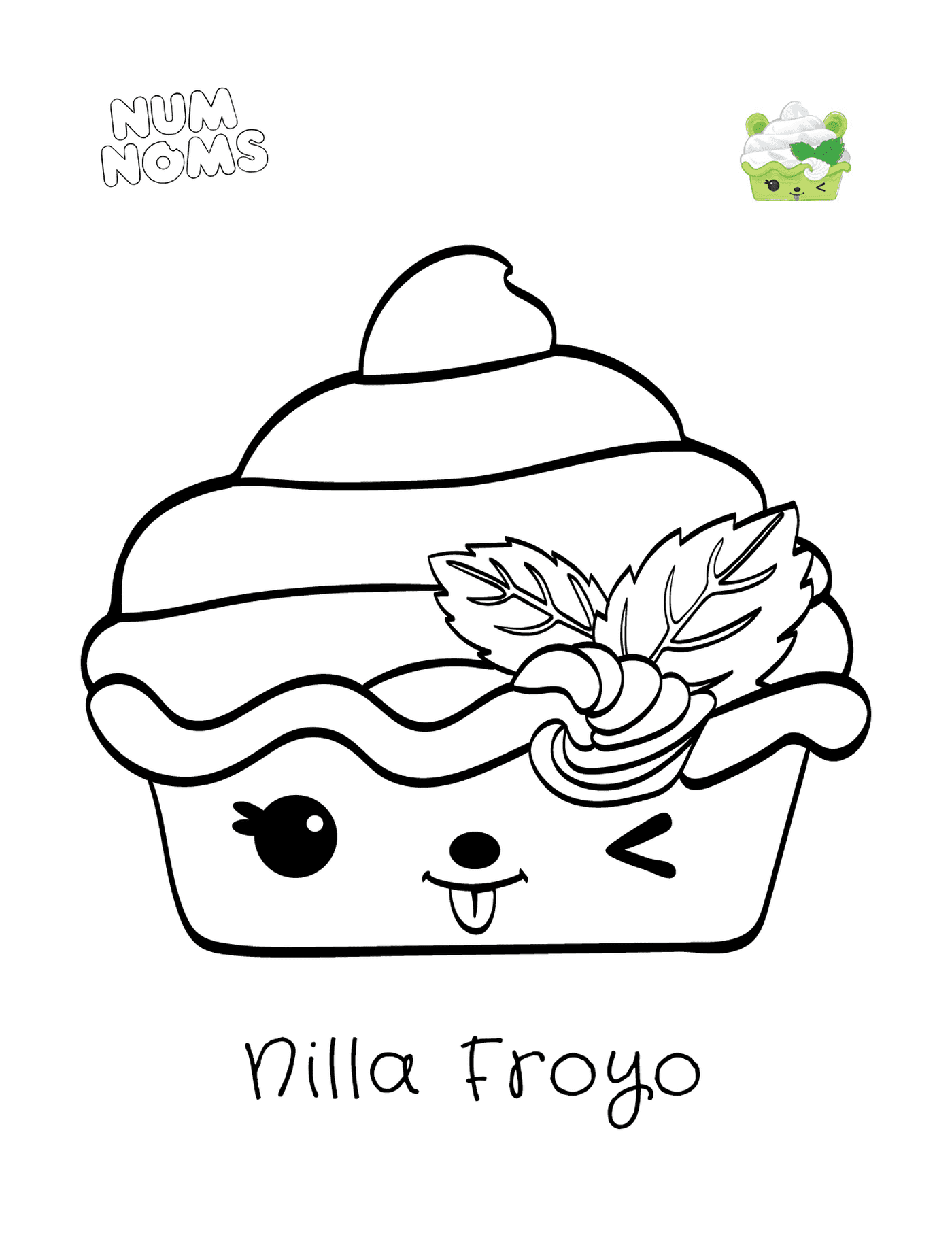 coloriage Nilla Froyo from Num Noms Season 2