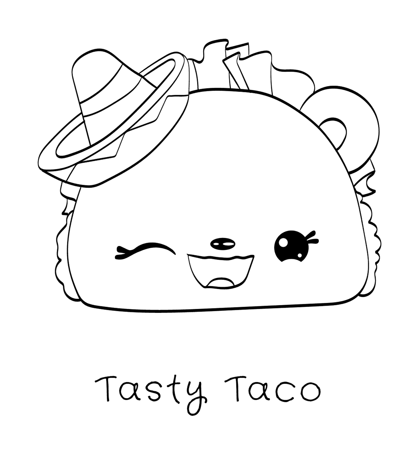 coloriage Tasty Taco Num Noms