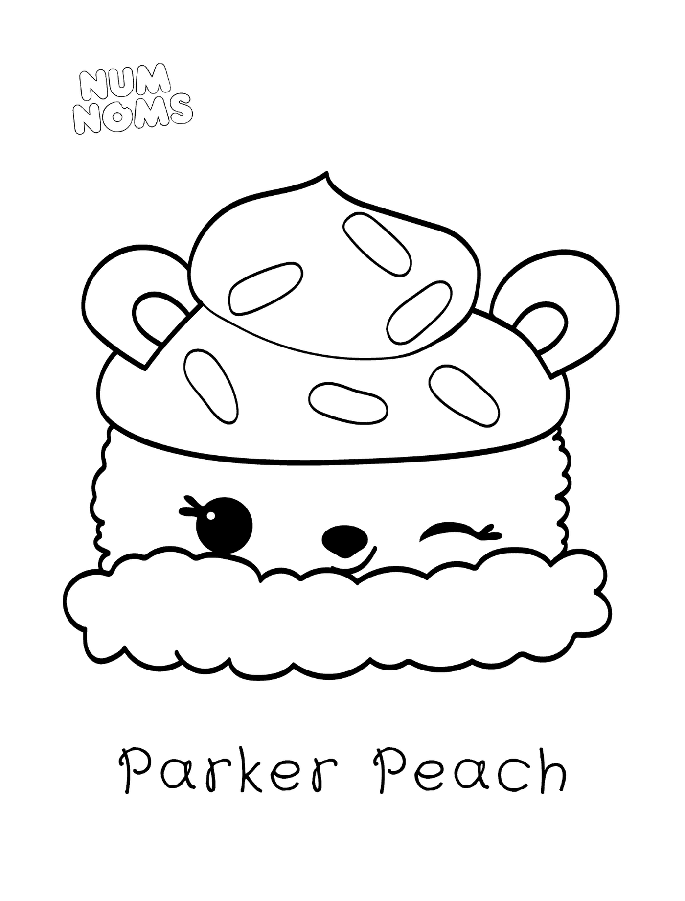 coloriage Parker Peach from Num Noms