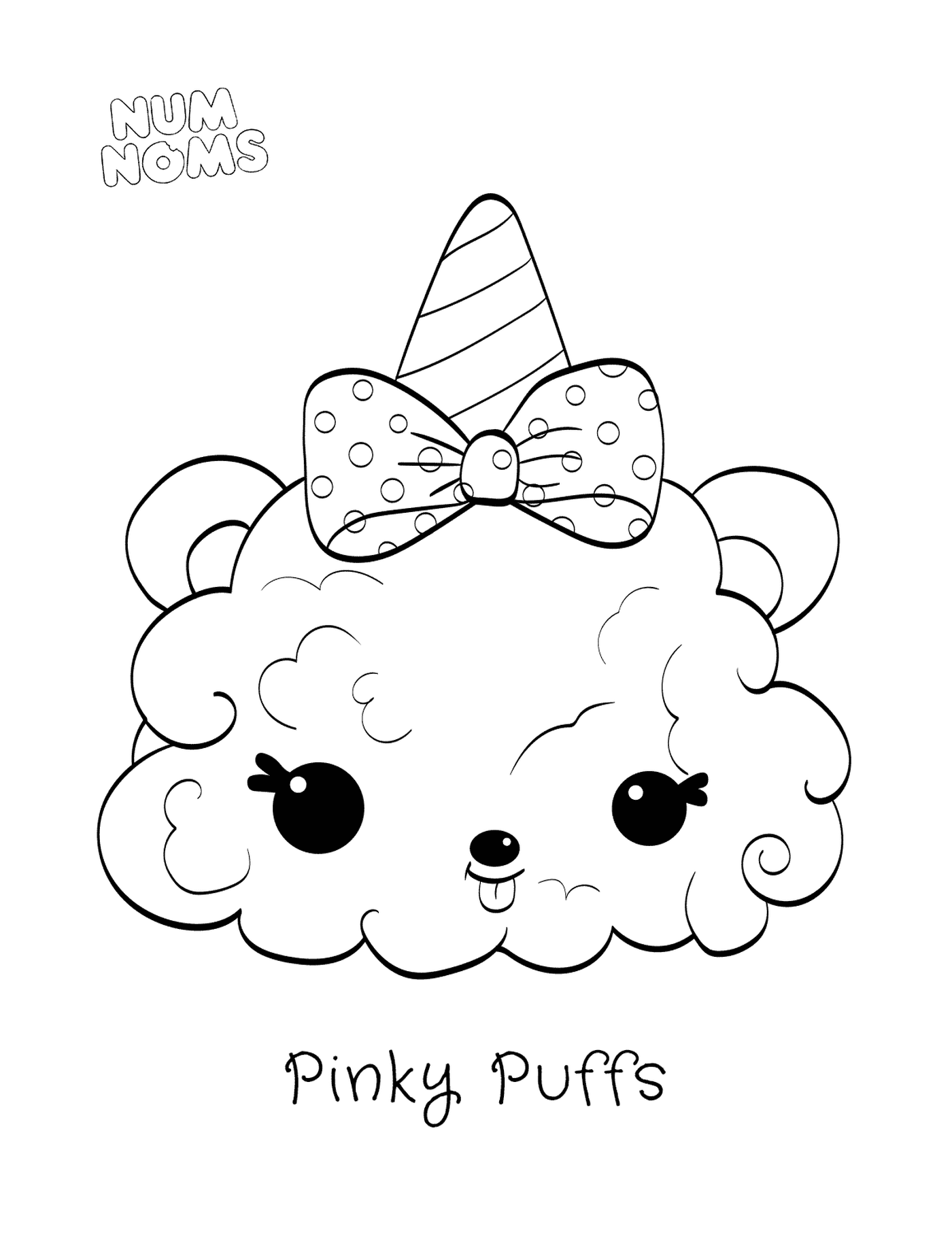 coloriage Pinky Puffs from Num Noms Series 2