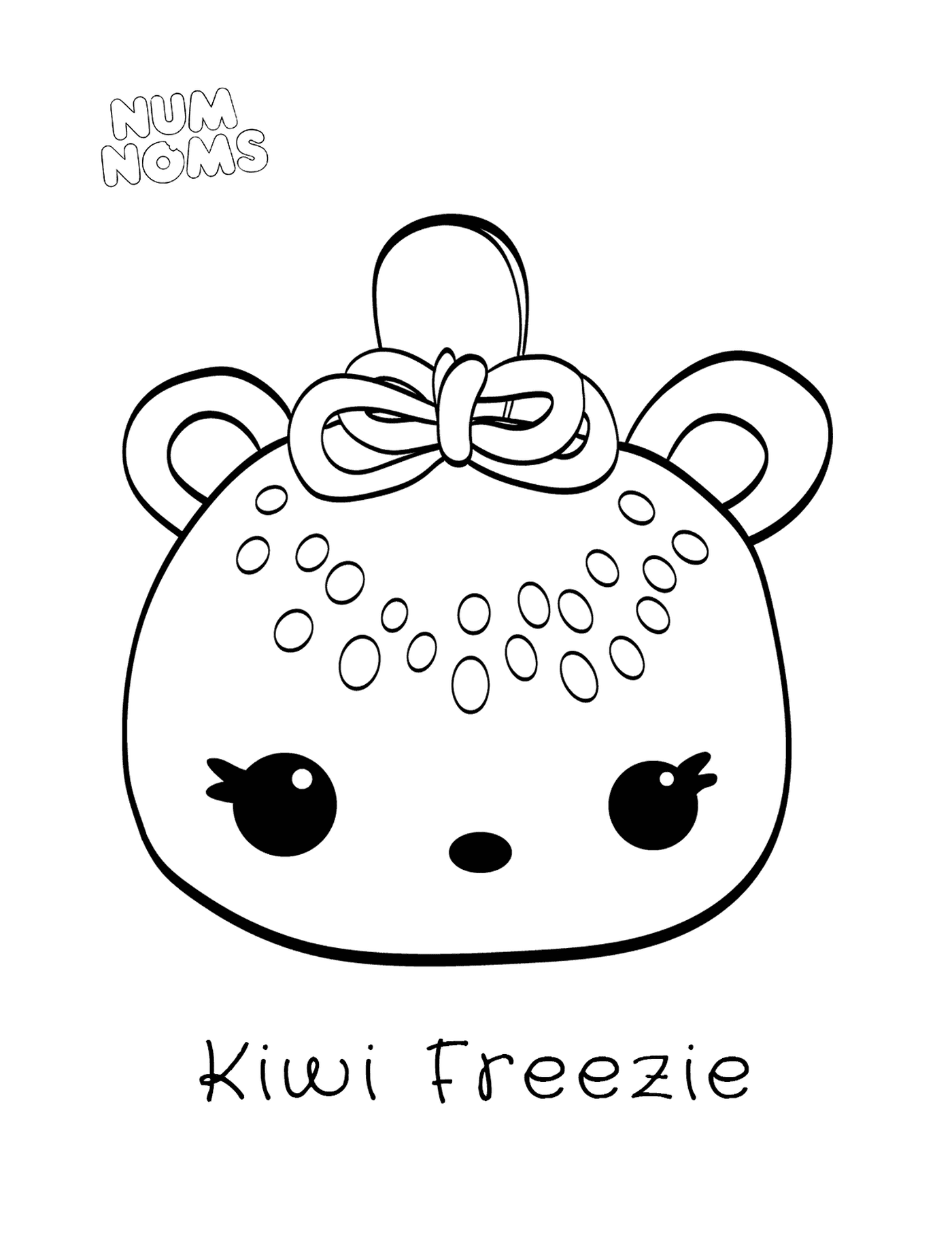 coloriage Kawaii Food Kiwi Freeze Num Noms