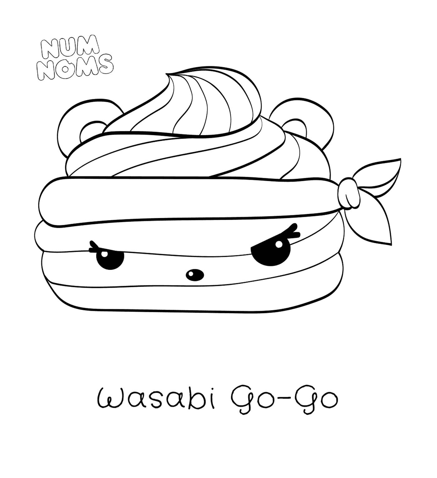 coloriage Wasabi Go Go from Series 2 Num Noms