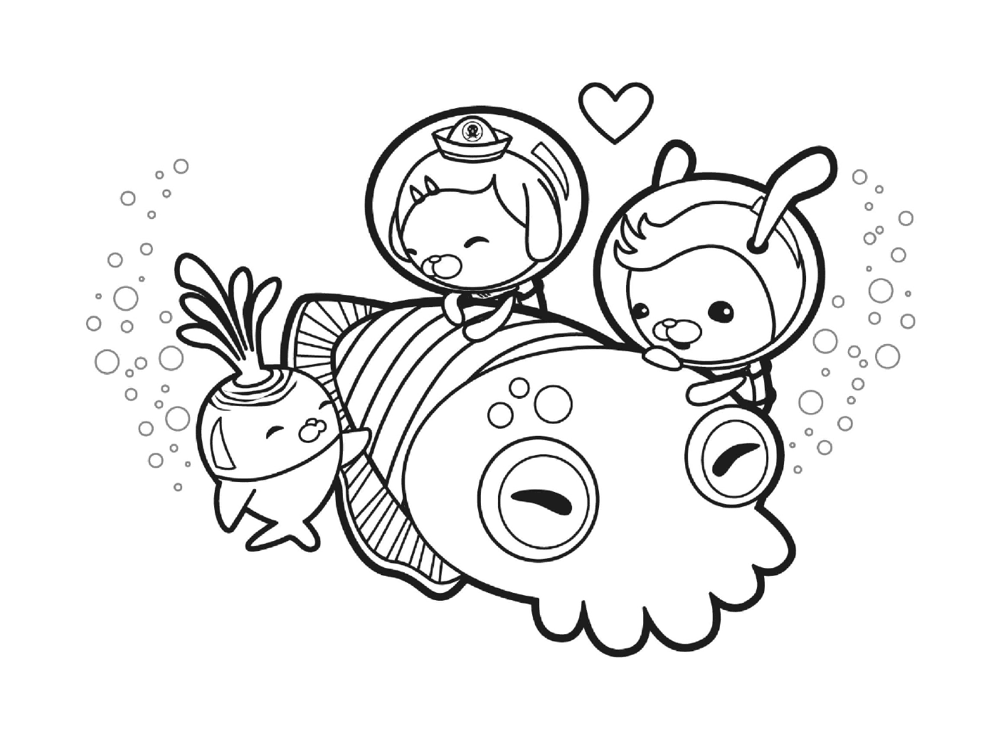 coloriage cuddle with a cuttlefish octonauts