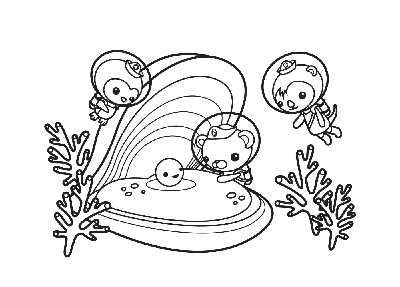 coloriage the octonauts find a happy pearl octonauts