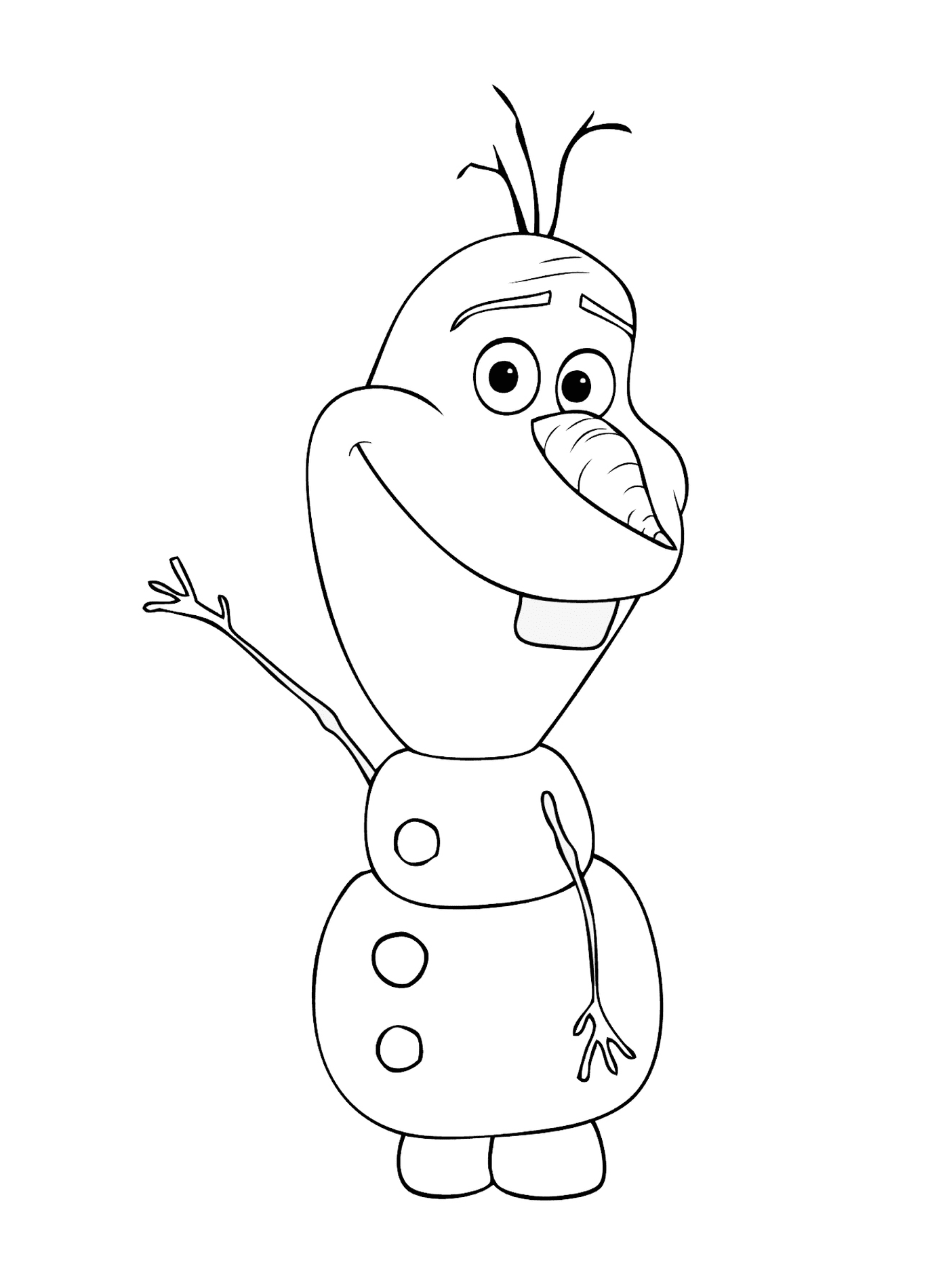 Olaf de Frozen te fait un salut