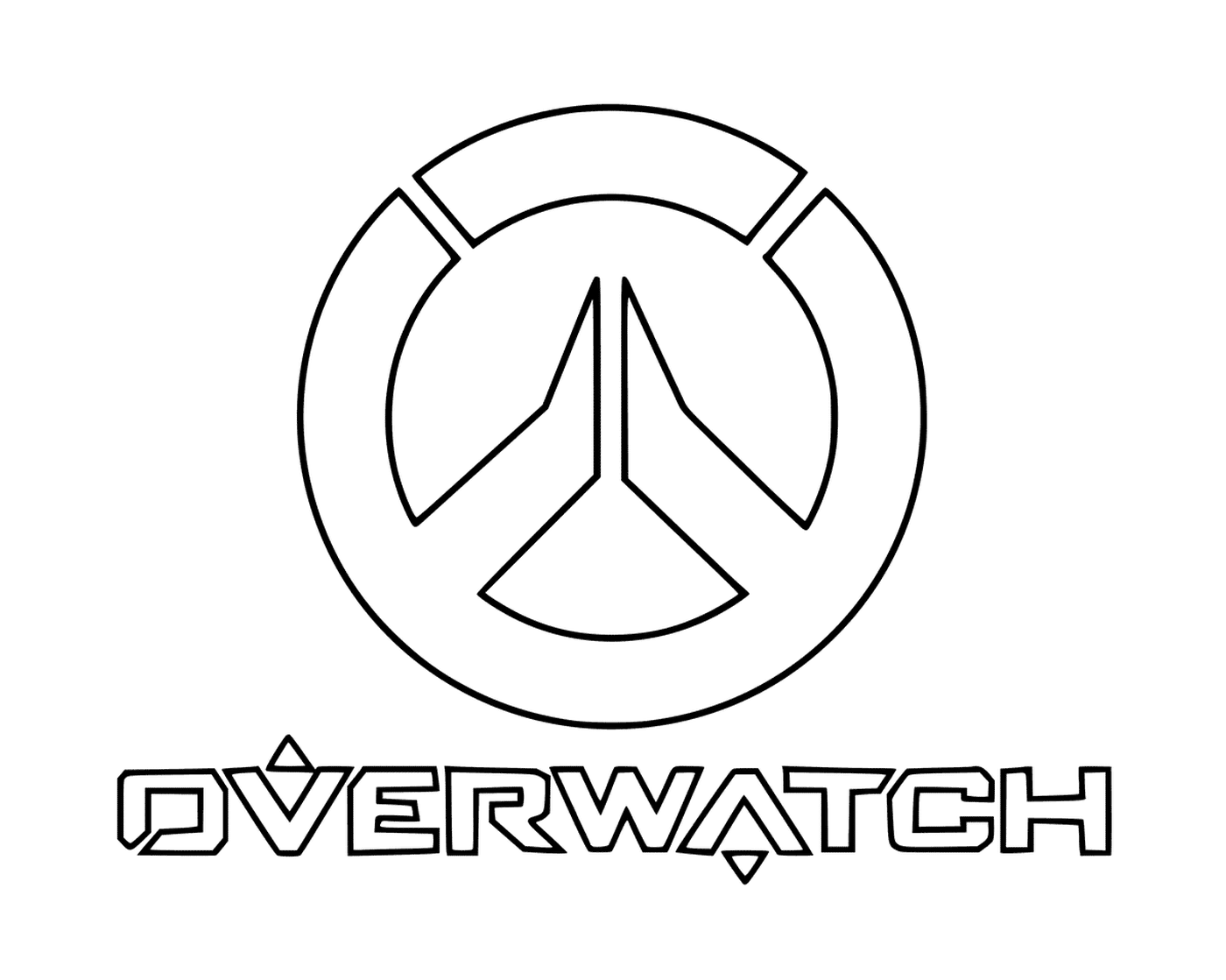 coloriage overwatch Logo