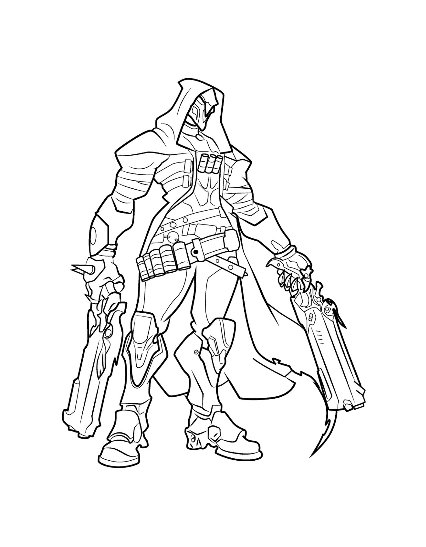 coloriage overwatch Reaper