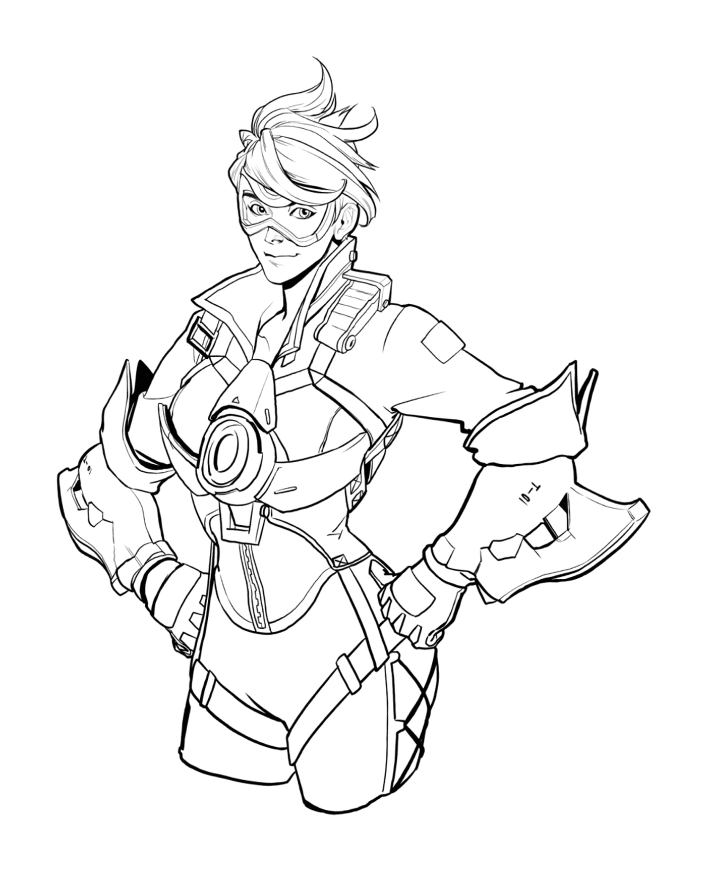 coloriage overwatch tracer blinkthrough space