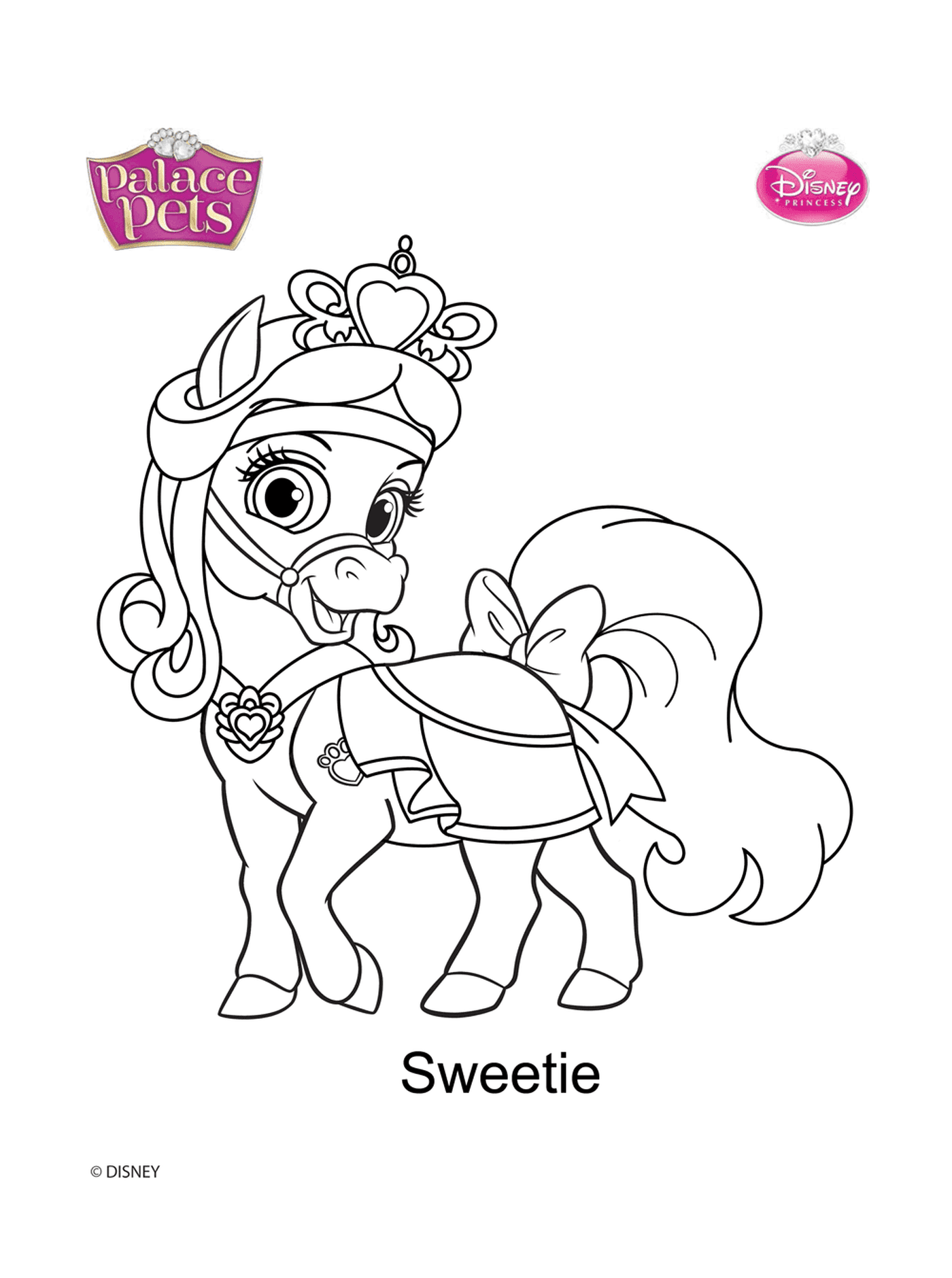 coloriage palace pets sweetie disney