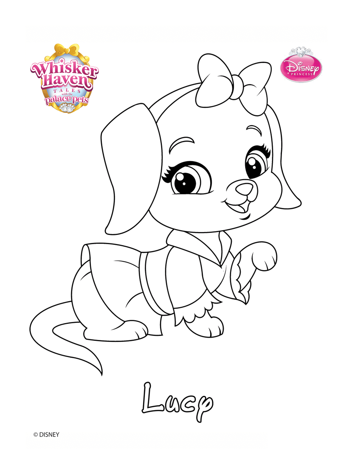 coloriage whisker haven lucy princess disney