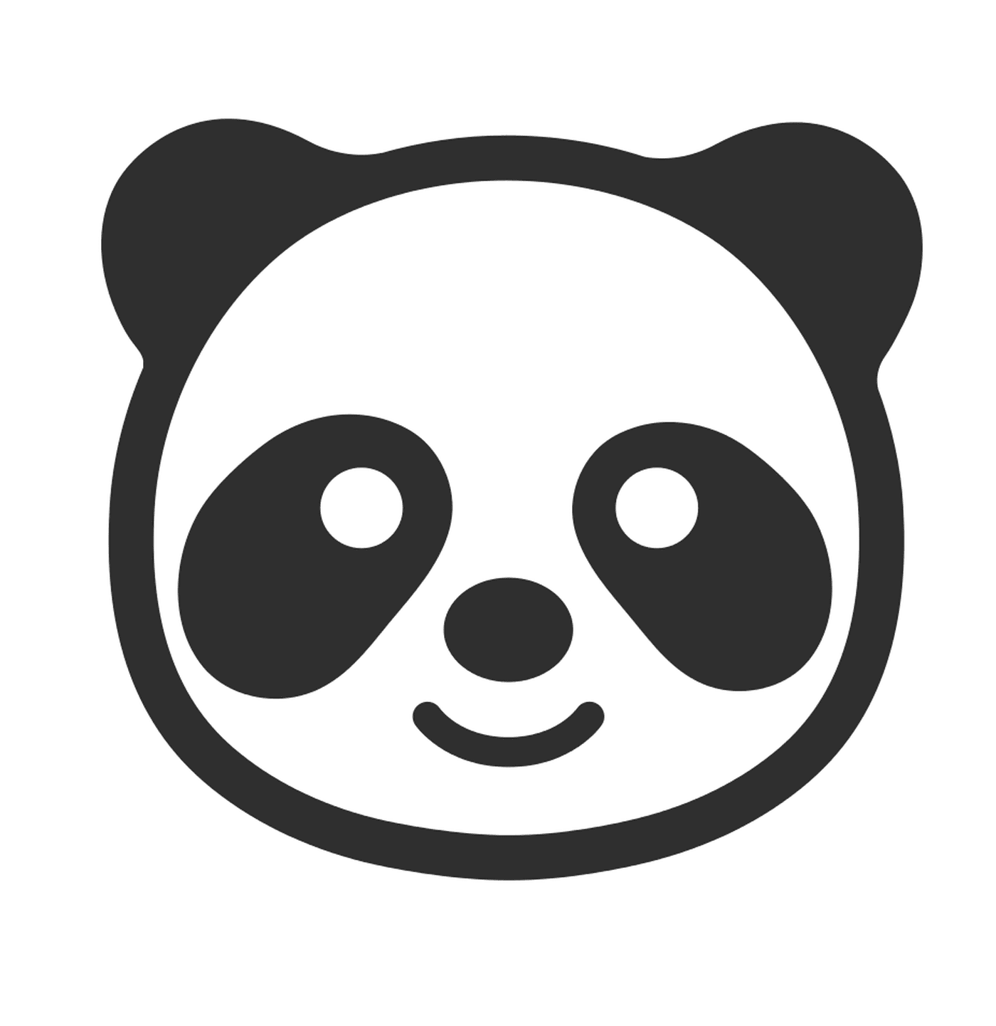 coloriage panda emoji