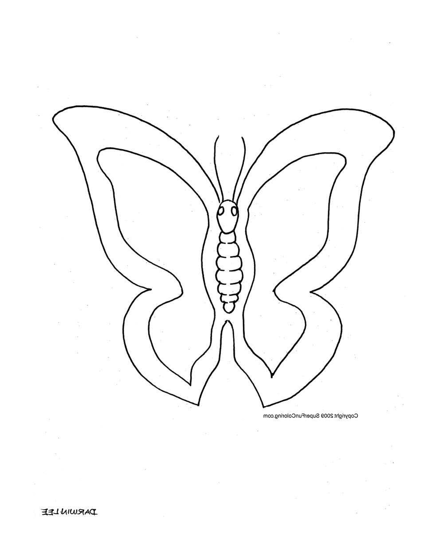 coloriage papillon 299