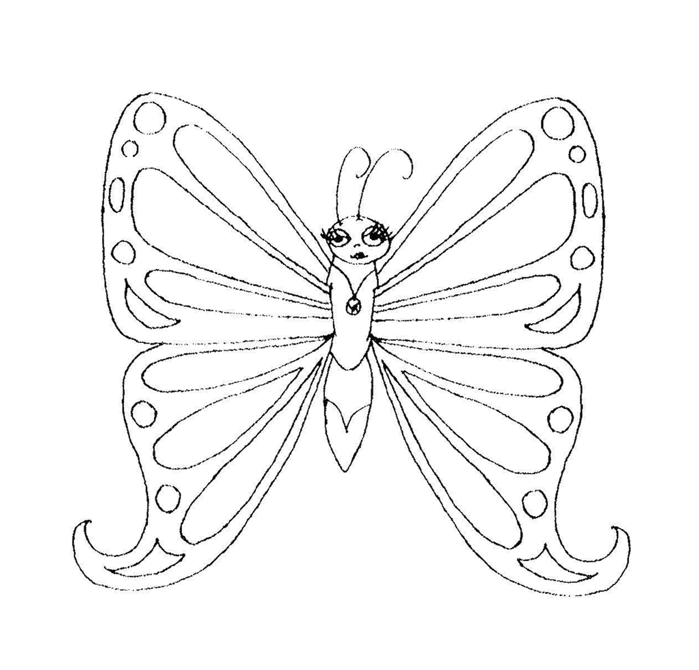 coloriage papillon 146