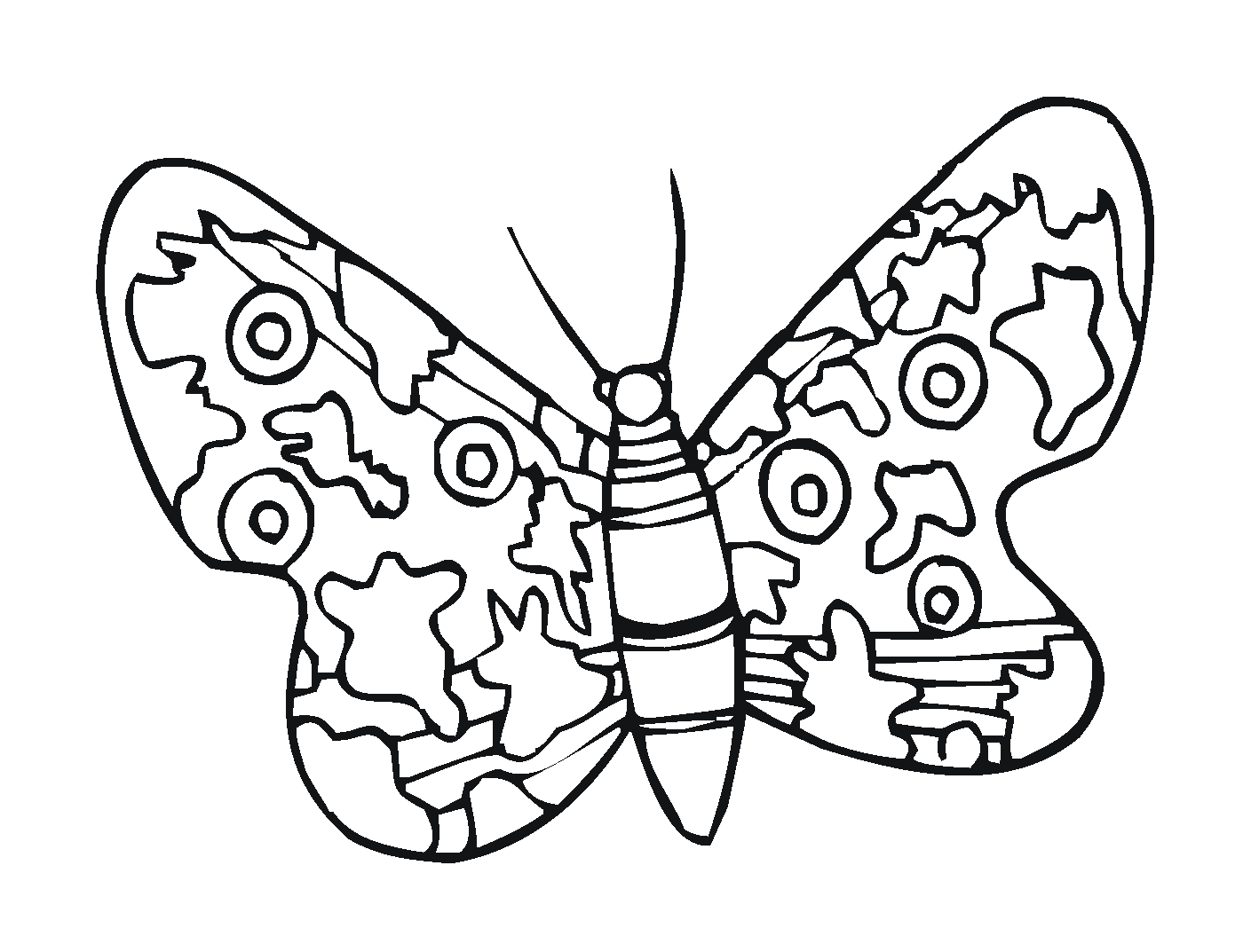 coloriage papillon 179