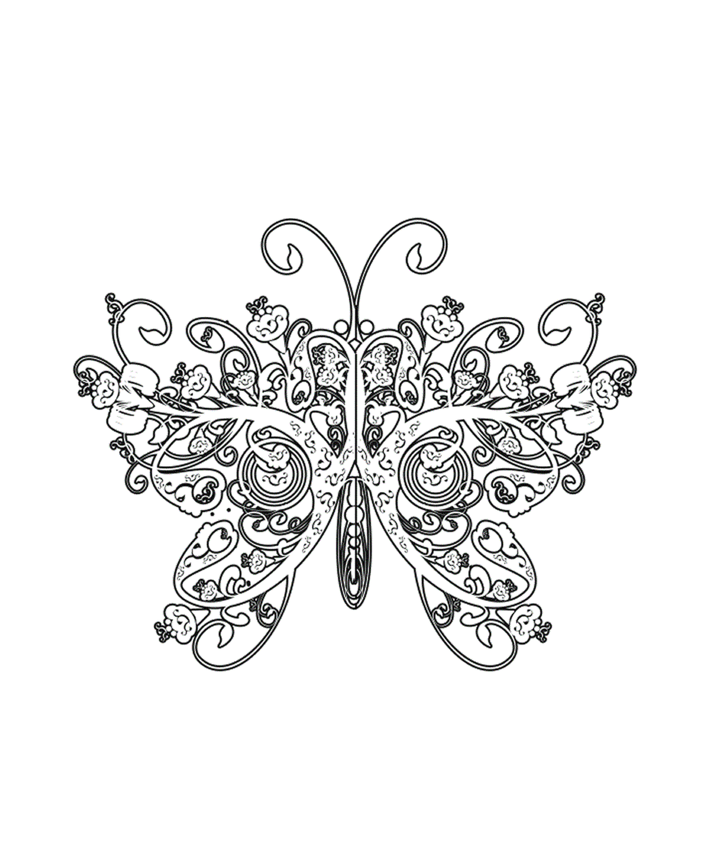 coloriage papillon 235