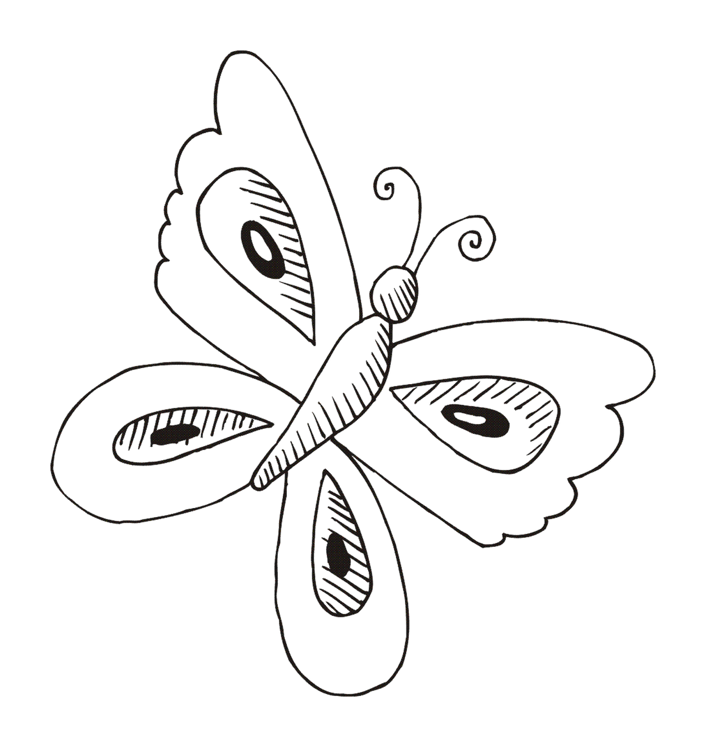 coloriage papillon 28