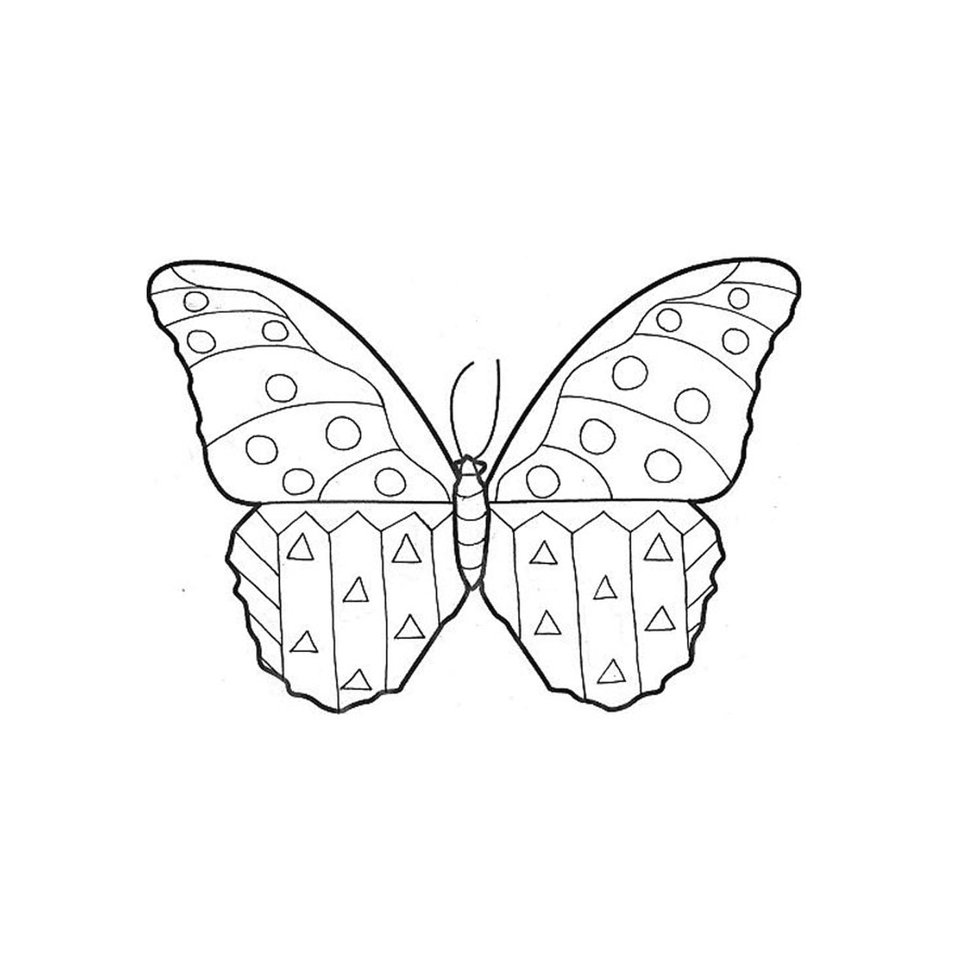 coloriage papillon maternelle