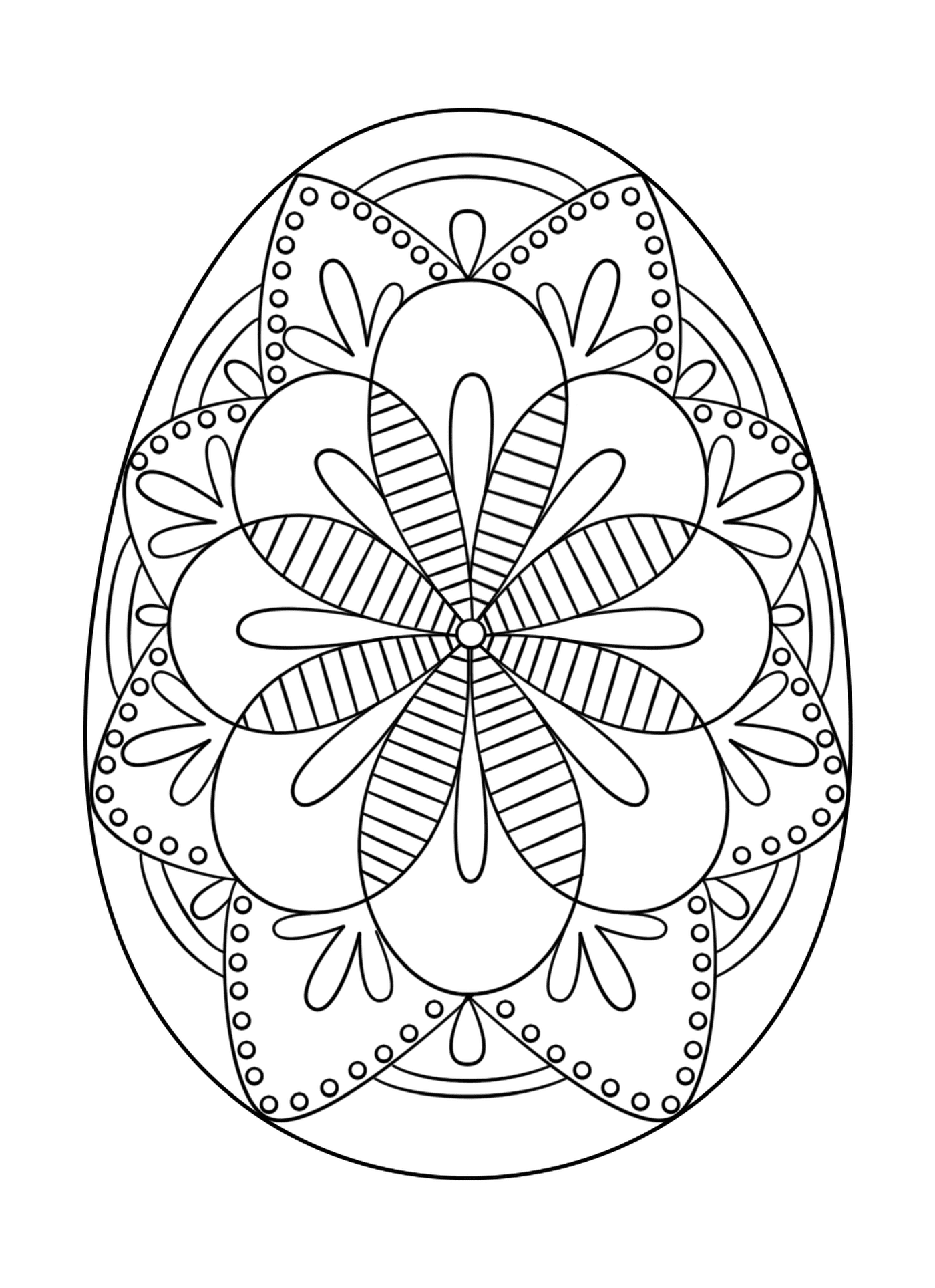 intricate oeuf de paques