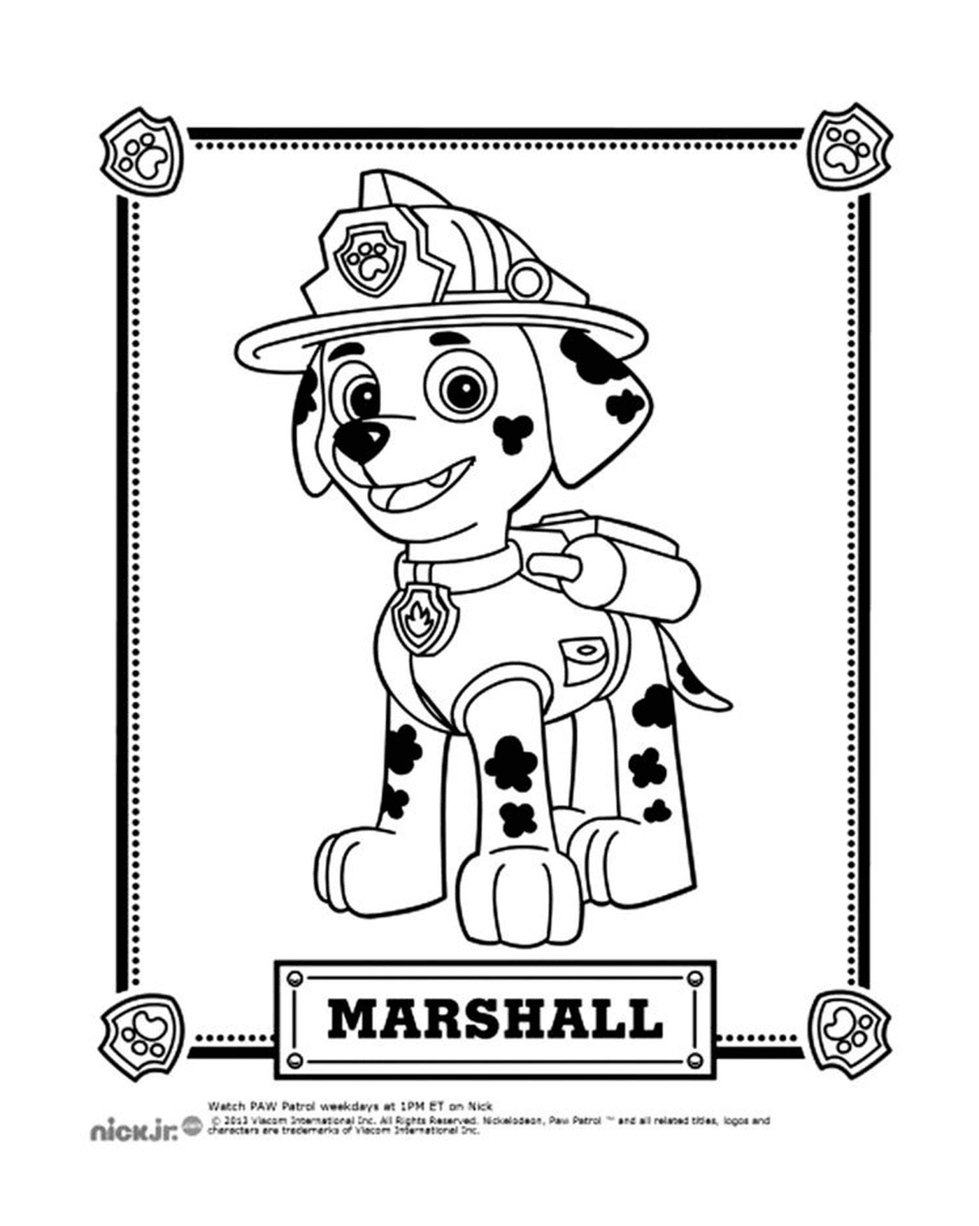 coloriage beau dalmatien Marcus Marshall