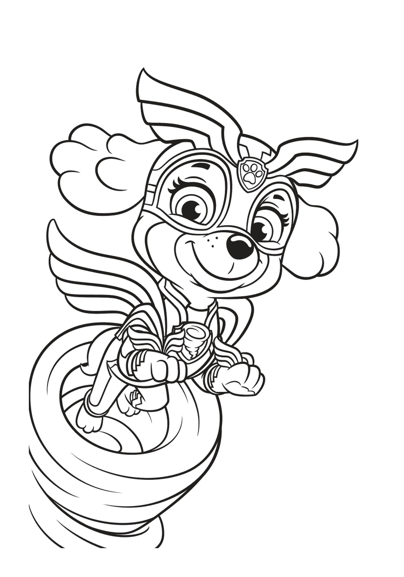 coloriage Mighty Pups Skye super patrouille