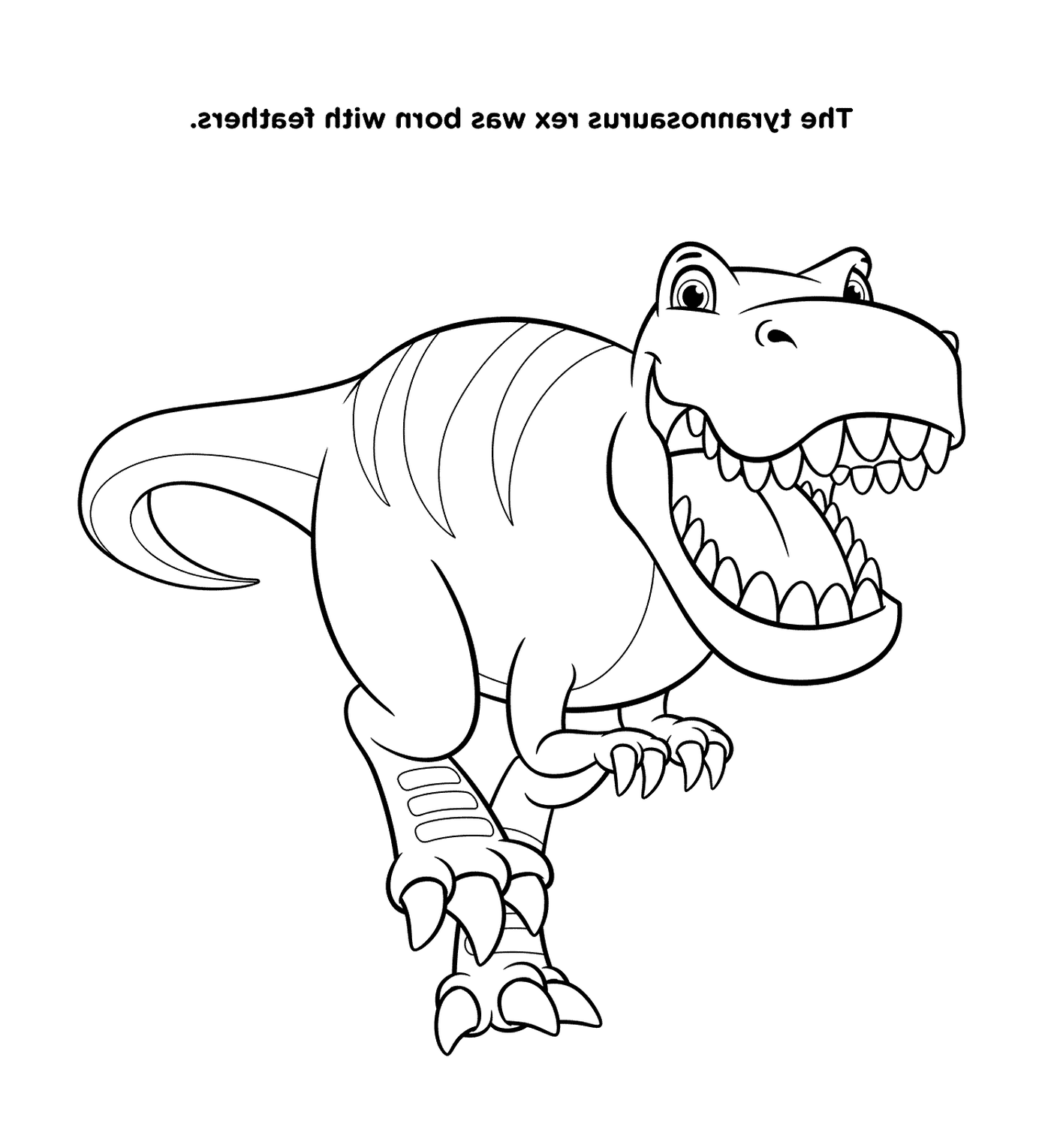 coloriage Tyrannosaurus Rex For Kids