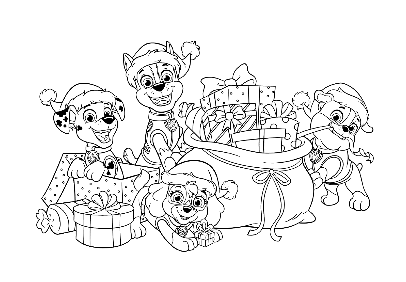 coloriage Pat Patrouille Christmas Gifts