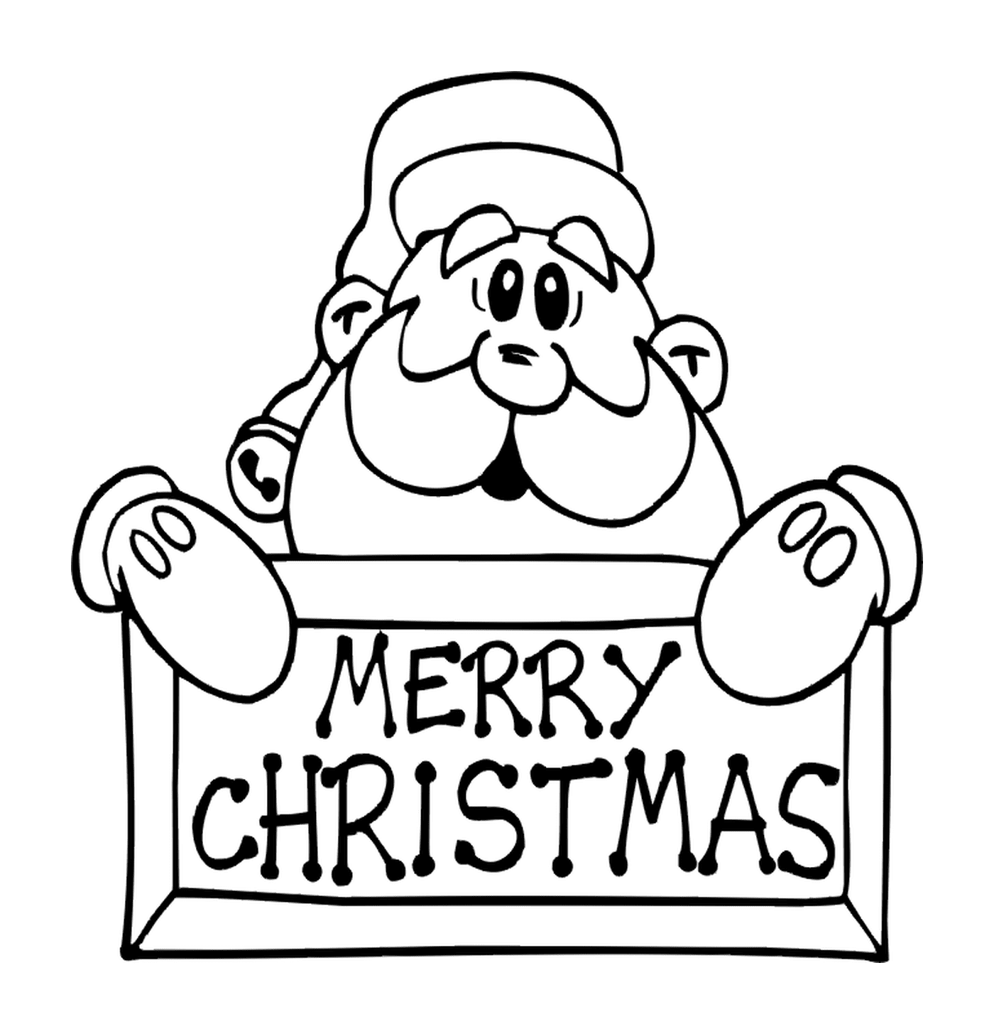 coloriage merry christmas
