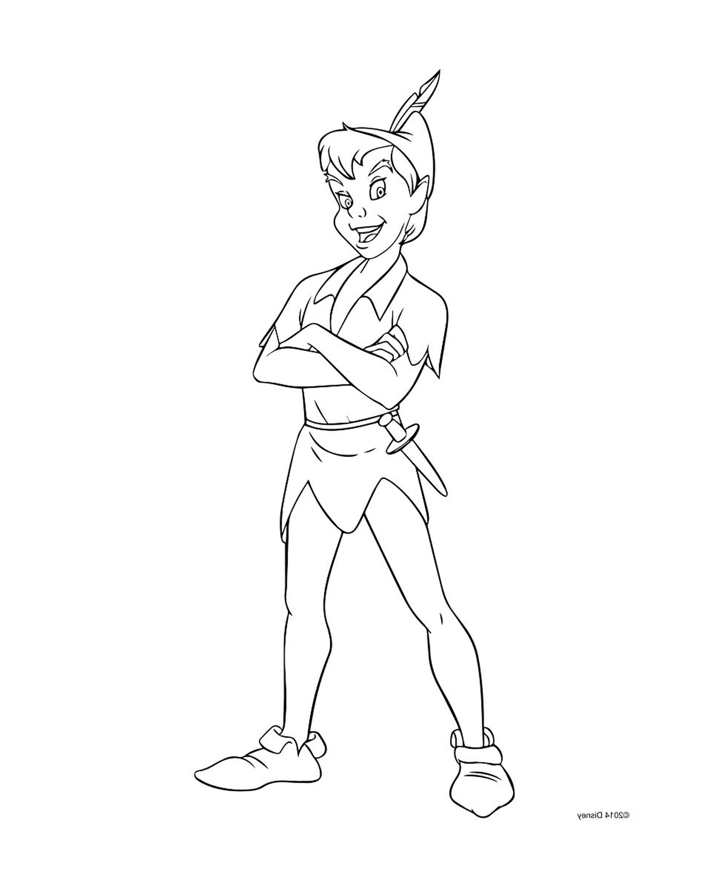 coloriage peter pan personnage