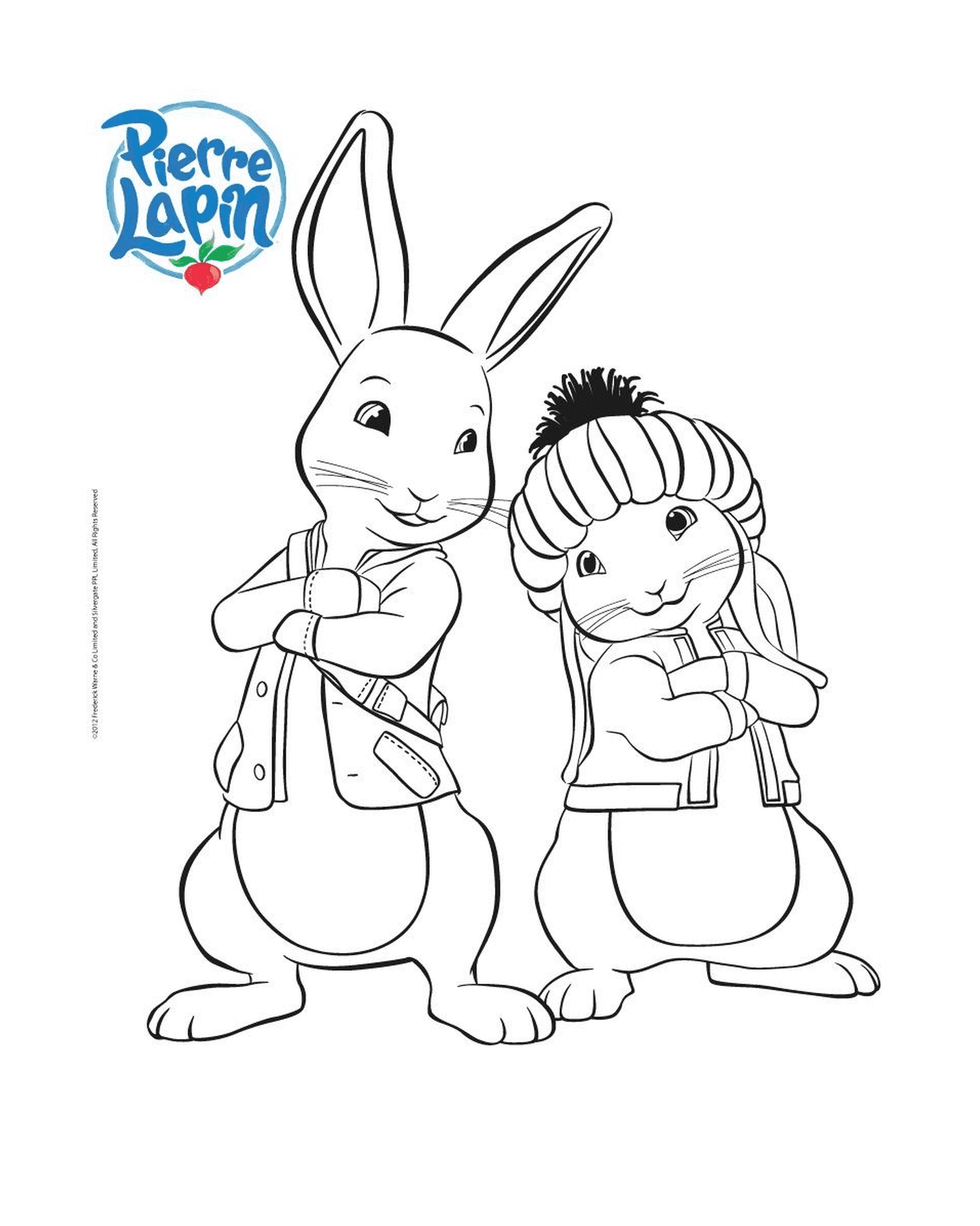 coloriage Peter Rabbit by Beatrix Potter