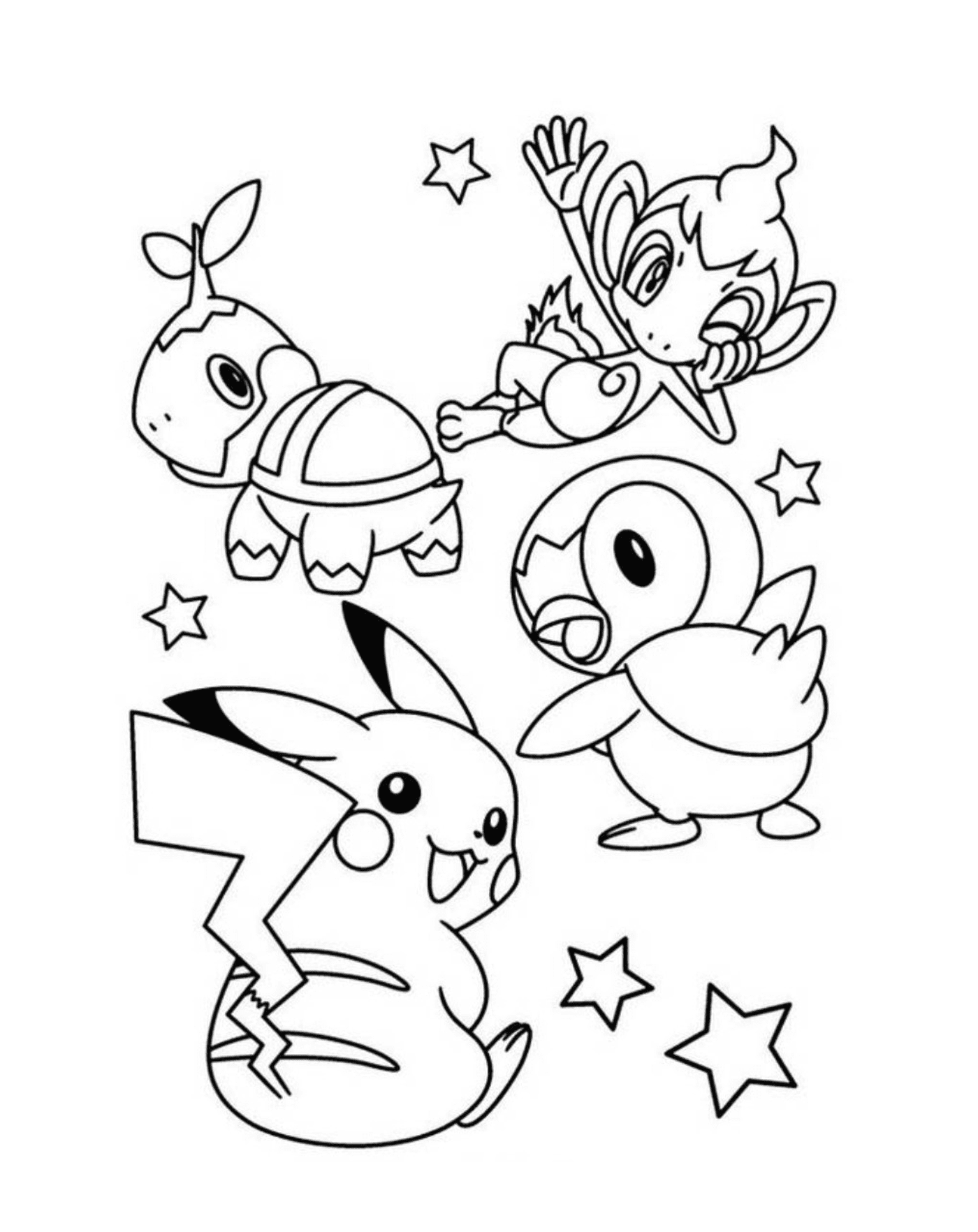 coloriage cute pokemon pikachu s0e7f