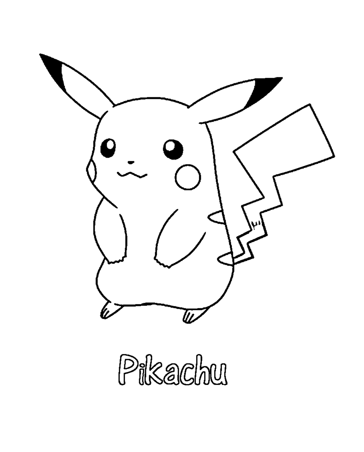 coloriage pikachu 31