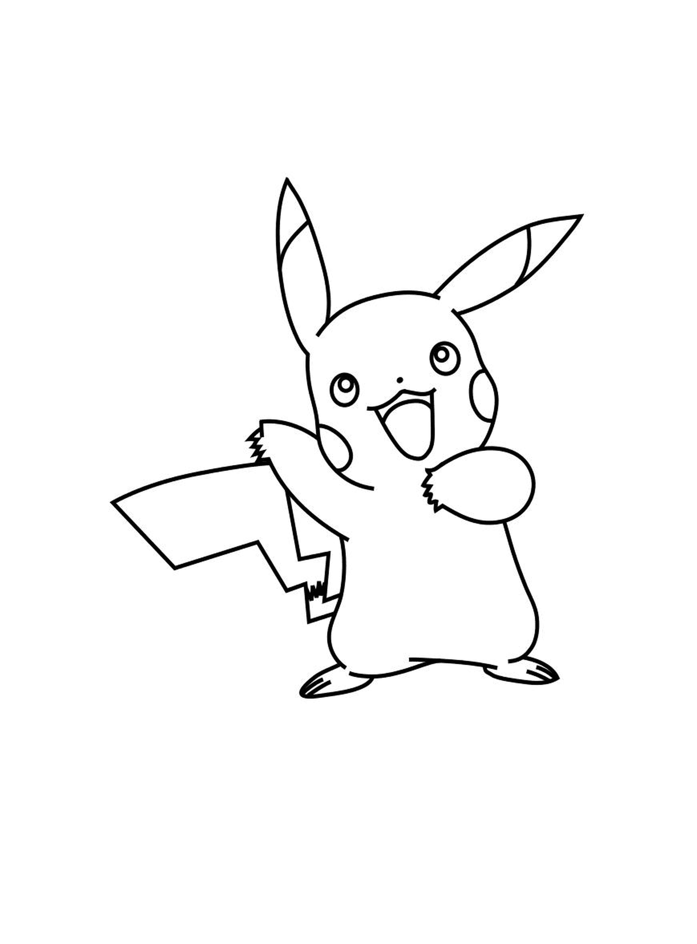 coloriage pikachu pokemon xy