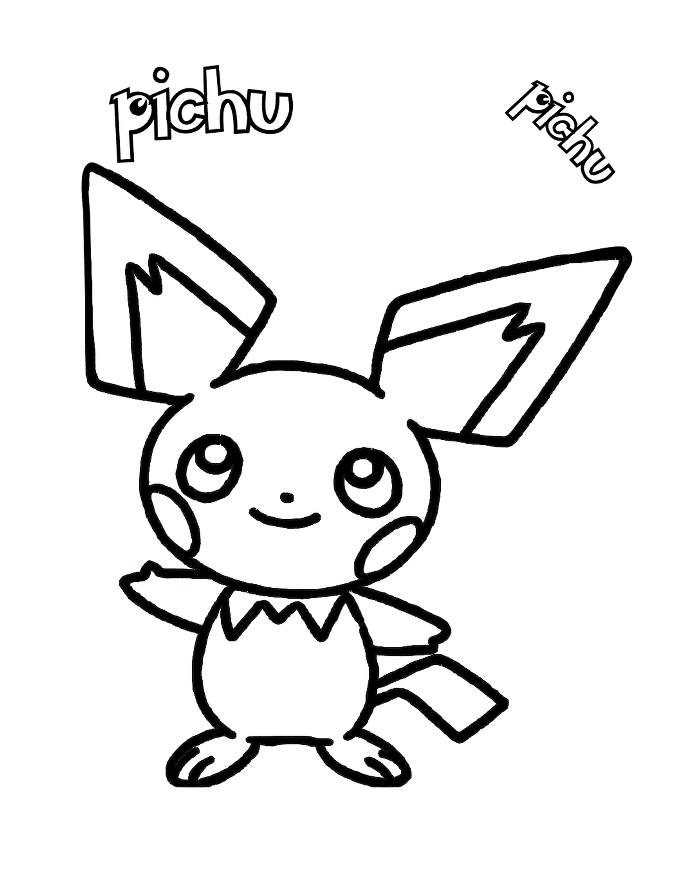 coloriage pikachu 32