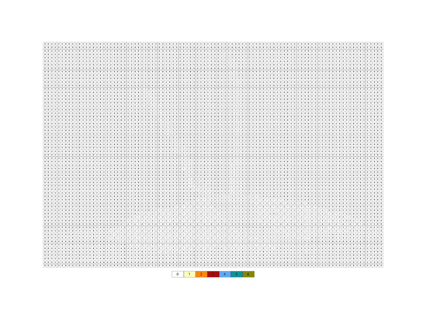 coloriage pixel island ile paradis par numero