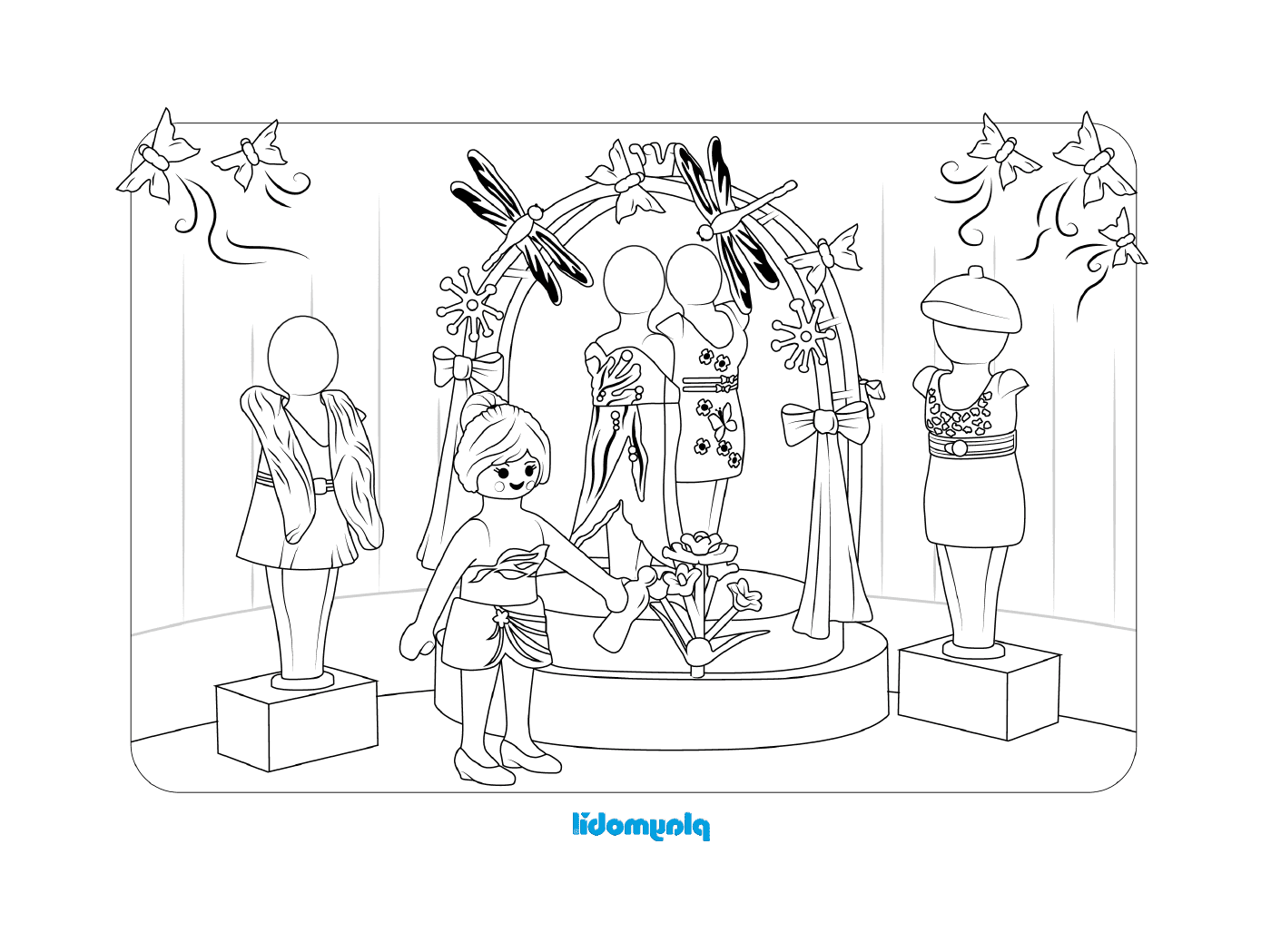 coloriage playmobil le grand magasin