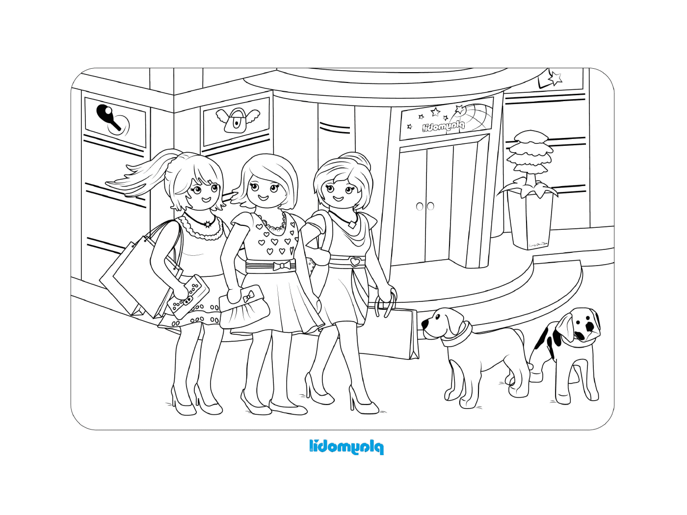 coloriage playmobil le grand magasin 3