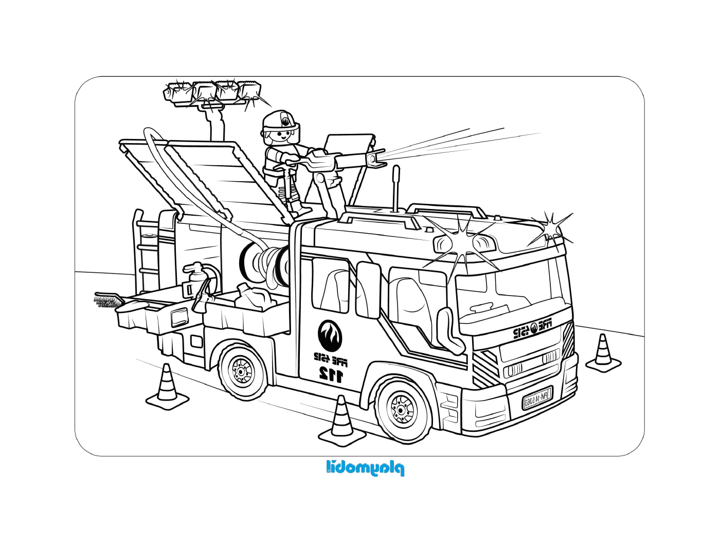 camion de pompier playmobil