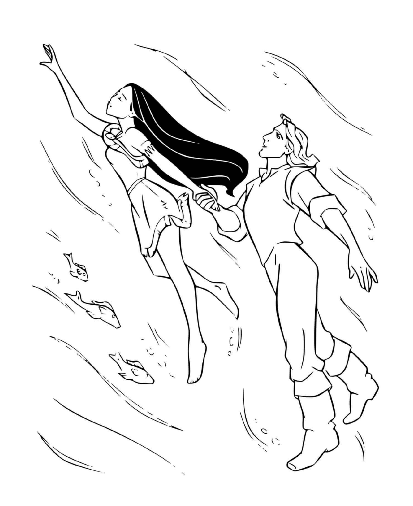 Pocahontas evadee de la mer