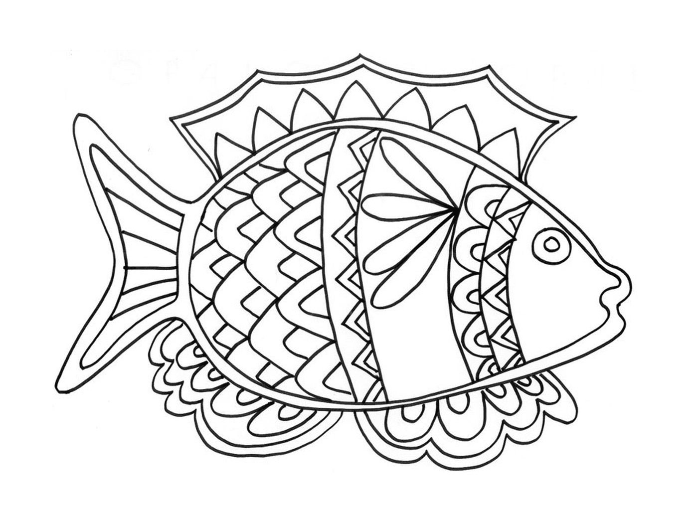 coloriage poisson davril 3