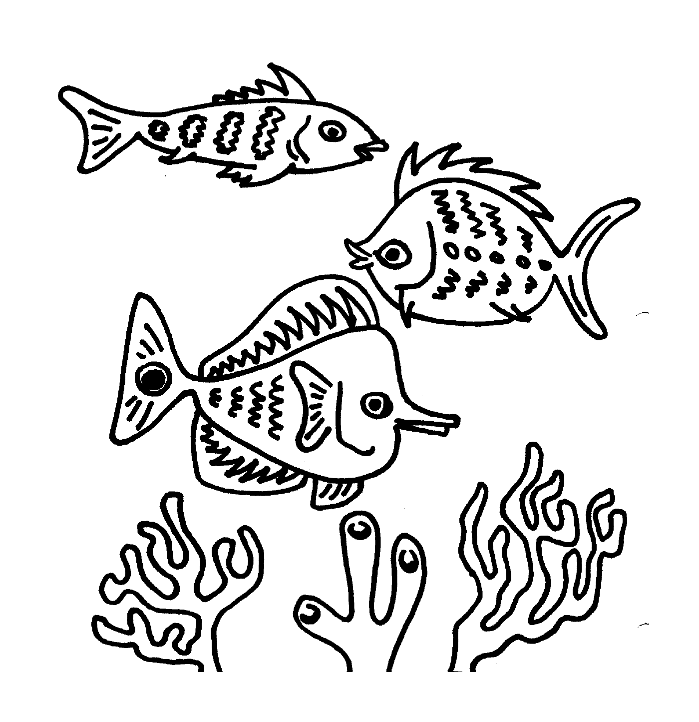 coloriage poisson 121
