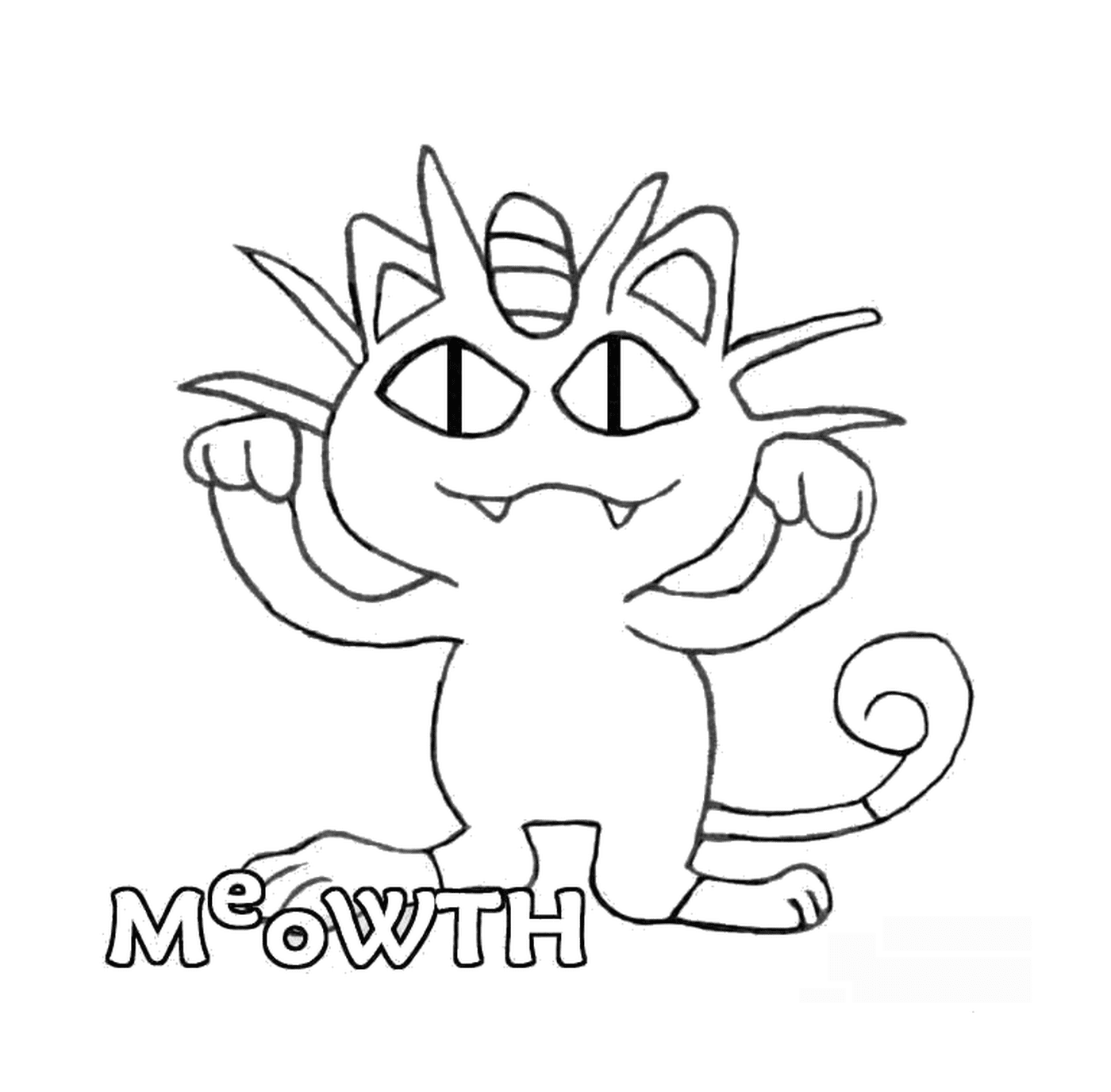 coloriage pokemon Meowth