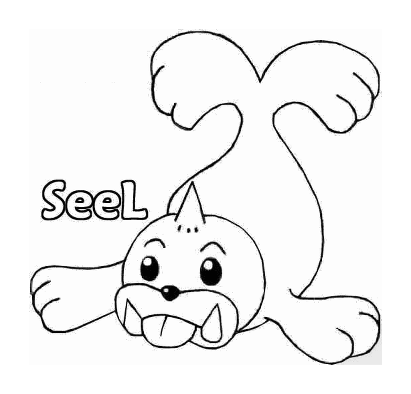 coloriage pokemon 086 Seal
