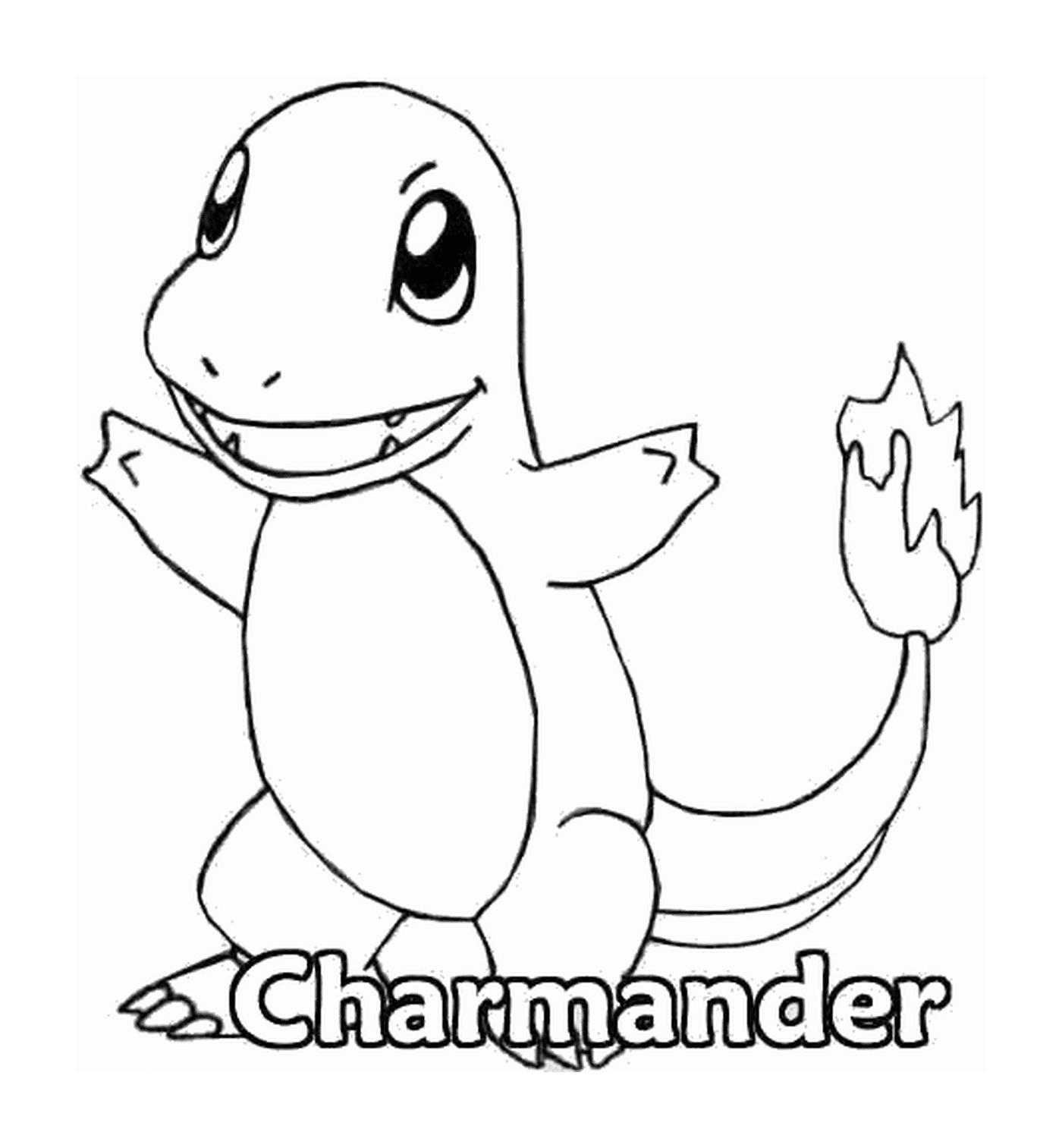 coloriage pokemon 004 Charmander