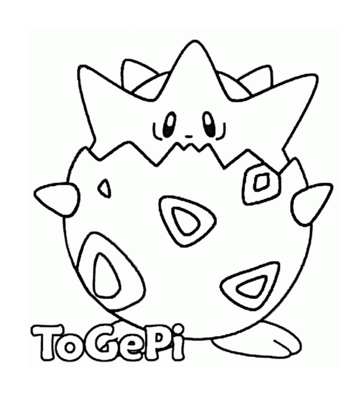 coloriage pokemon 175 Togepi