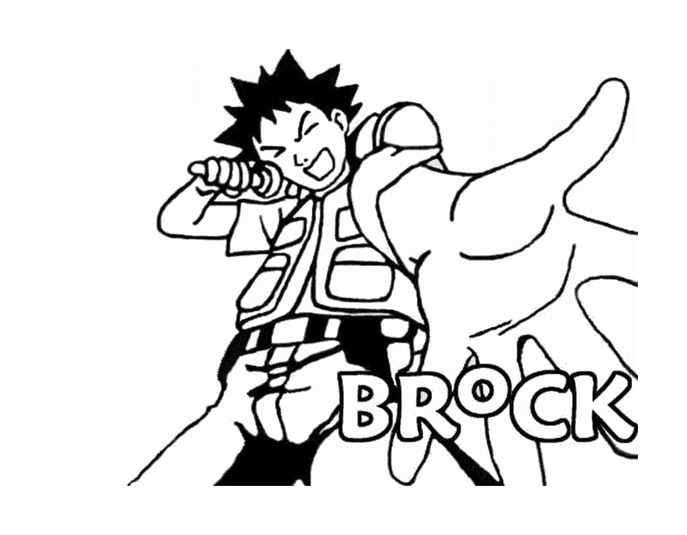 coloriage pokemon Brock
