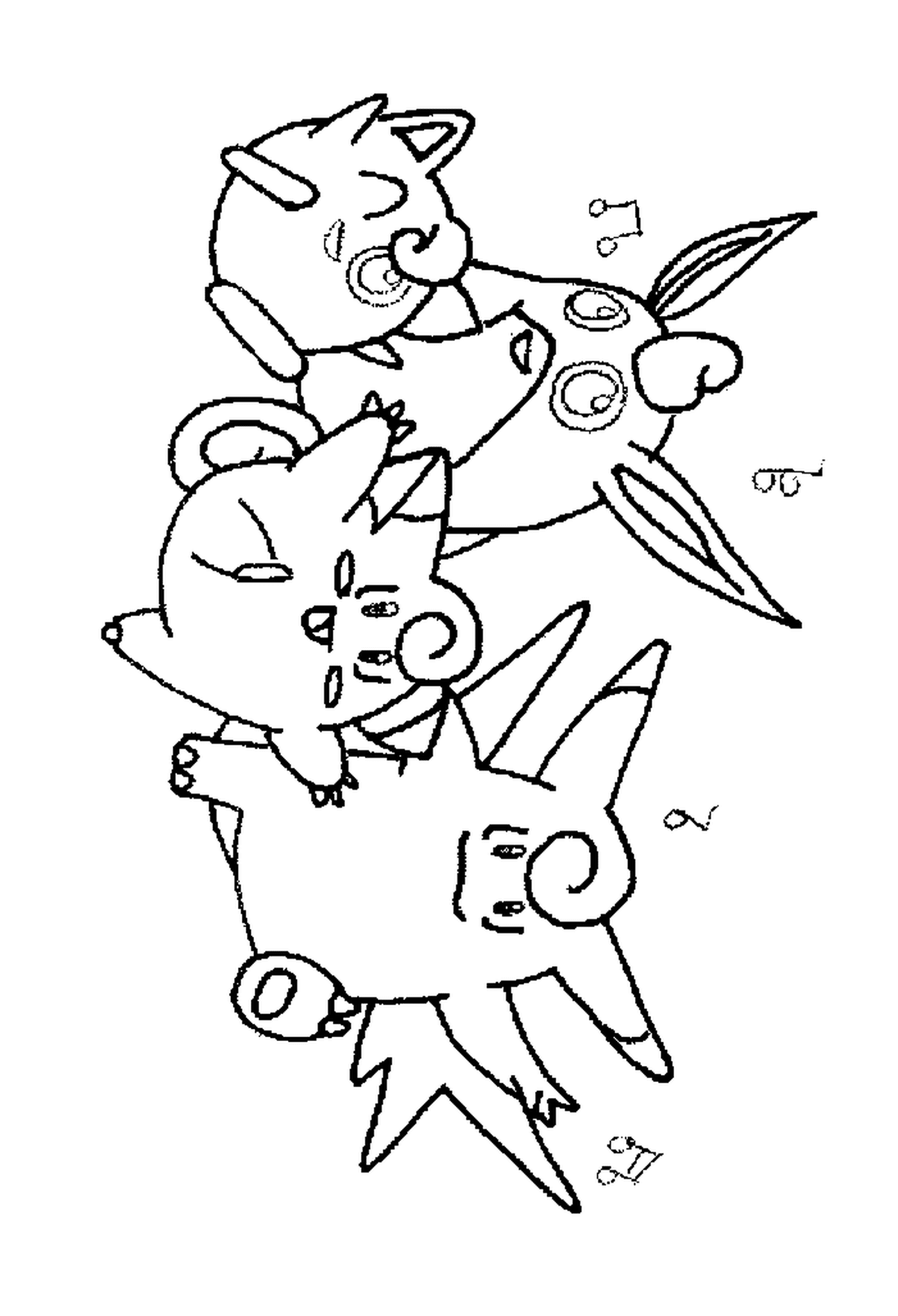 coloriage pokemon Pokemons 4