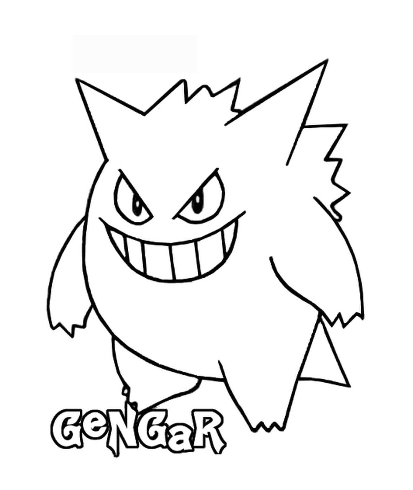 coloriage pokemon 094 Gengar